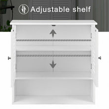 Load image into Gallery viewer, Double Doors Shelves Bathroom Wall Storage Cabinet

