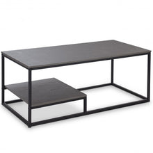 Load image into Gallery viewer, 2-Tier Cocktail Accent End Coffee Table w/ Shelf
