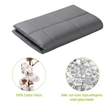 Load image into Gallery viewer, 100% Cotton Weighted Blanket with Glass Beads-12 lbs
