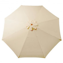 Load image into Gallery viewer, 9 ft Patio Umbrella Cover Canopy Replacement Top Outdoor Tan for 8 Ribs Beige
