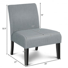 Load image into Gallery viewer, Modern Upholstered Armless Cozy Fabric Chair
