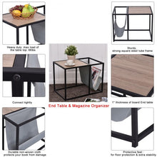 Load image into Gallery viewer, End Table Side Accent Metal Magazine Organizer
