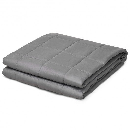 17 lbs Weighted 100% Cotton Blankets-Gray