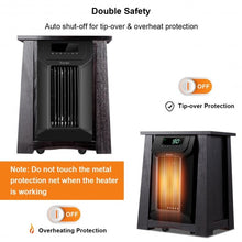 Load image into Gallery viewer, 1500W 12H Timer Caster Portable Electric Space Heater
