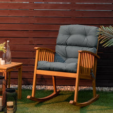Load image into Gallery viewer, 22" x 44" Tufted Outdoor Patio Chair Seating Pad-Gray
