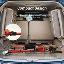 Load image into Gallery viewer, Folding Auxiliary Walker Rollator with Brakes Flip-Up Seat Bag Multifunction-Red

