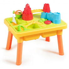 Load image into Gallery viewer, Sand and Water Play Table for Kids with Sand Castle Molds
