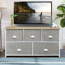 Load image into Gallery viewer, Wood Dresser Storage Unit Side Table Display Organizer-White
