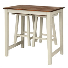 Load image into Gallery viewer, 3-Piece Bar Table Set Counter Pub Table
