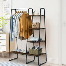Load image into Gallery viewer, Clothes Rack Free Standing Storage Tower with Metal Frame
