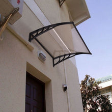 Load image into Gallery viewer, 40&quot; x 40&quot; Outdoor Polycarbonate Front Door Window Awning Canopy-Brown
