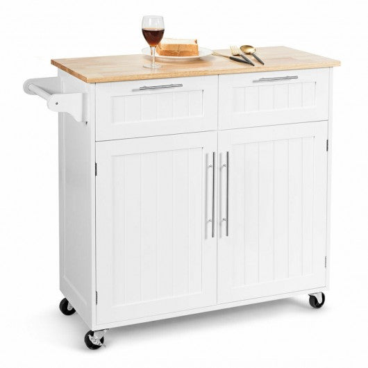 Heavy Duty Rolling Kitchen Cart-White