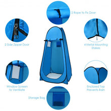 Load image into Gallery viewer, Pop Up Camping Shower Toilet Changing Room Tent-Blue
