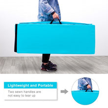 Load image into Gallery viewer, 4&#39; x 6&#39; x 2&quot; PU Thick Folding Panel Exercise Gymnastics Mat-Blue
