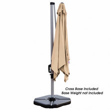 Load image into Gallery viewer, 10 Ft 360 Degree Tilt Aluminum Square Patio Offset Cantilever Umbrella-Beige
