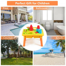 Load image into Gallery viewer, Sand and Water Play Table for Kids with Sand Castle Molds
