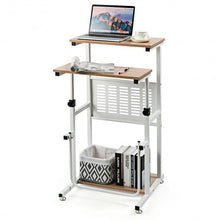 Load image into Gallery viewer, Height Adjustable Stand Up Desk Computer Workstation
