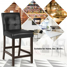 Load image into Gallery viewer, Set of 2  PVC Leather Bar Stools
