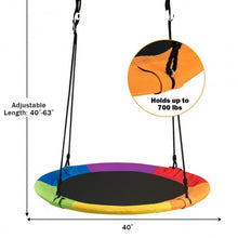 Load image into Gallery viewer, 40&quot; Flying Saucer Tree Swing Outdoor Play for Kids
