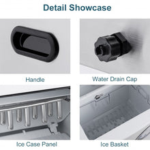 Load image into Gallery viewer, Costway Stainless Steel Ice Maker w/ 48 lbs Productivity
