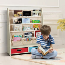 Load image into Gallery viewer, Kids Book and Toys Organizer Shelves-Beige
