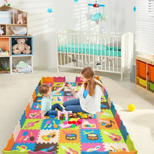Load image into Gallery viewer, 125 Pieces Baby Foam Interlocking Play Mat with Fence Instruments Styles

