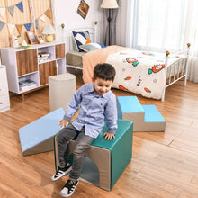 Load image into Gallery viewer, 4-piece Single-Tunnel SoftZone Climb Crawl Activity Play Set Toddler Kid
