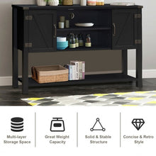 Load image into Gallery viewer, TV Storage Cabinets with Bottom Shelf-Black
