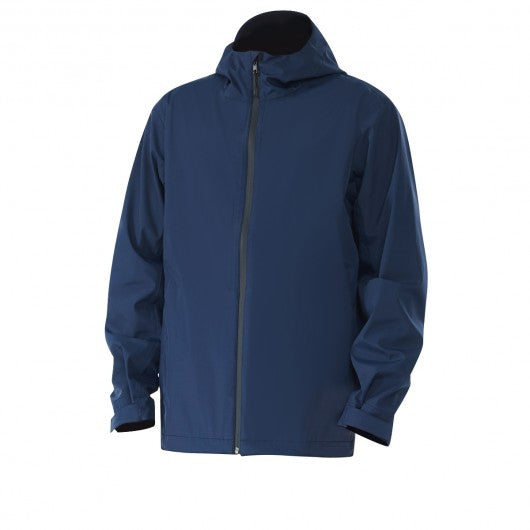 Men's Waterproof Rain Windproof Hooded Raincoat Jacket-Navy-XXL
