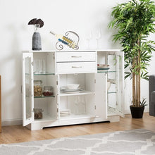 Load image into Gallery viewer, Buffet Storage Cabinet Console Cupboard with Glass Door
