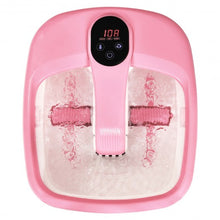 Load image into Gallery viewer, Portable Electric Automatic Roller Foot Bath Massager-Pink
