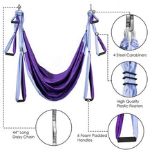 Load image into Gallery viewer, Swing Set Anti-Gravity Shaping Adjustable Yoga Belt-Purple
