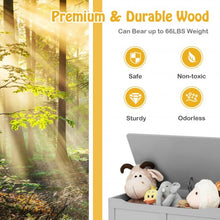 Load image into Gallery viewer, Safety Hinge Wooden Chest Organizer Toy Storage Box-Gray
