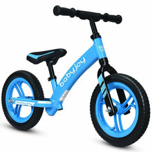 Load image into Gallery viewer, 12&quot; Kids No-Pedal Balance Bike with Adjustable Seat-Blue
