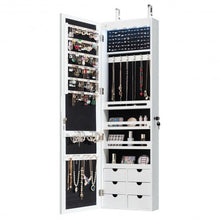 Load image into Gallery viewer, 5 LEDs Mirror Jewelry Armoire Wall Door Mounted-White
