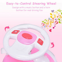 Load image into Gallery viewer, 3-in-1 Toddlers Sliding Pushing Cart Riding Car w/ Sound-Pink
