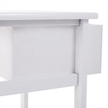 Load image into Gallery viewer, White Nightstand End Table with 2 Baskets
