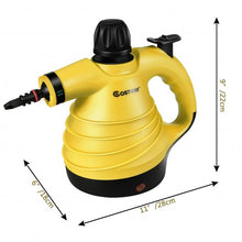 Load image into Gallery viewer, 1050W Portable Multipurpose Pressurized Handheld Steam Cleaner-Yellow
