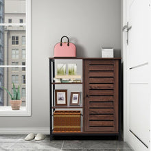 Load image into Gallery viewer, Industrial Bathroom Storage Free Standing Cabinet with 3 Shelves
