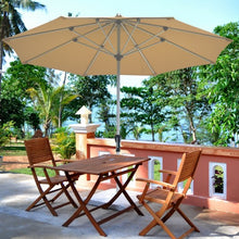 Load image into Gallery viewer, 9&#39; Patio Outdoor Market Umbrella with Aluminum Pole-Beige
