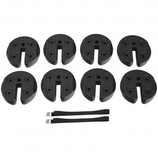 8pcs Weight Plates Patio Canopy Tent Gazebo Shade Umbrella Water Filled