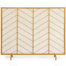 Load image into Gallery viewer, 39&quot;x31&quot; Single Panel Fireplace Screen Spark Guard Fence

