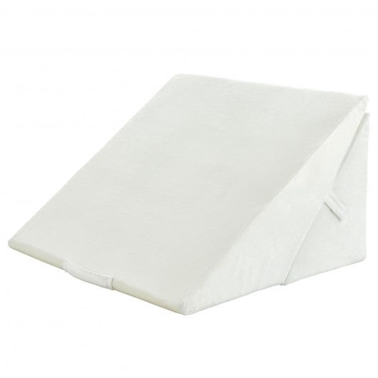 Adjustable Memory Foam Reading Sleep Back Support Pillow-White