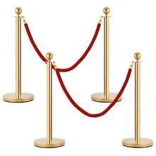 Load image into Gallery viewer, 4 pcs Stanchion Posts Queue Pole
