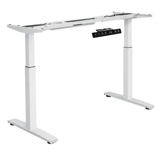 Adjustable Electric Stand with Controller-White