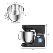 Load image into Gallery viewer, 7.5 Qt Tilt-Head Stand Mixer with Dough Hook-Black
