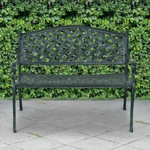 Load image into Gallery viewer, 40&quot; Outdoor Aluminum Antique Garden Patio Bench
