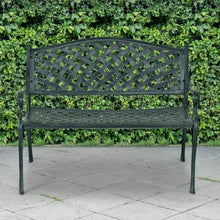 Load image into Gallery viewer, 40&quot; Outdoor Aluminum Antique Garden Patio Bench
