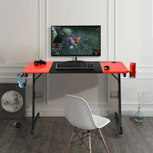 Load image into Gallery viewer, Computer Gaming Desk with Large Carbon Fiber Surface
