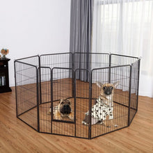 Load image into Gallery viewer, 40&quot; 8 Metal Panel Heavy Duty Pet Playpen Dog Fence

